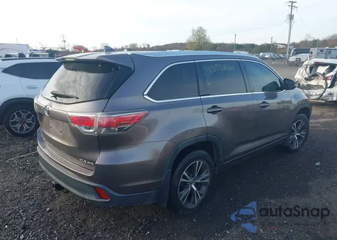 2016 Toyota Highlander Xle V6 из США, поврежденный, VIN 5TDJKRFH9GS283845